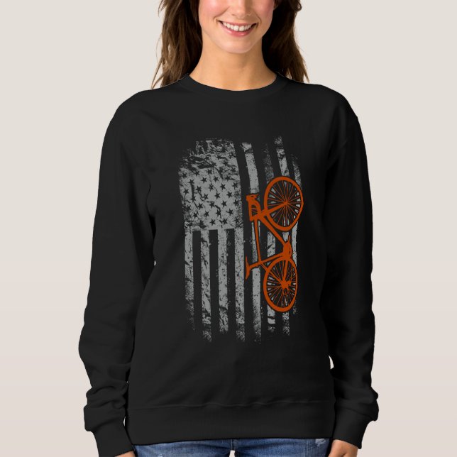 Moletom Ciclismo da Bandeira Americana (Frente)