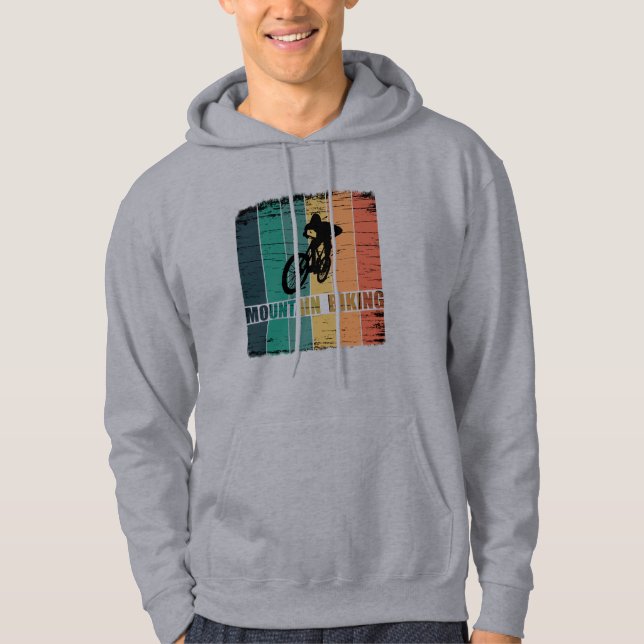 Moletom Ciclismo de Montanha Vintage Downhill MTB (Frente)