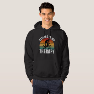 Moletom Ciclismo é minha terapia Tipografia Vintage Engraç
