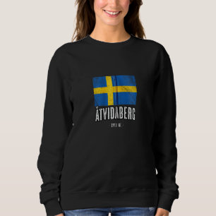 Moletom Cidade De Åtvidaberg Suecia Se Bandeira Sueca Merc