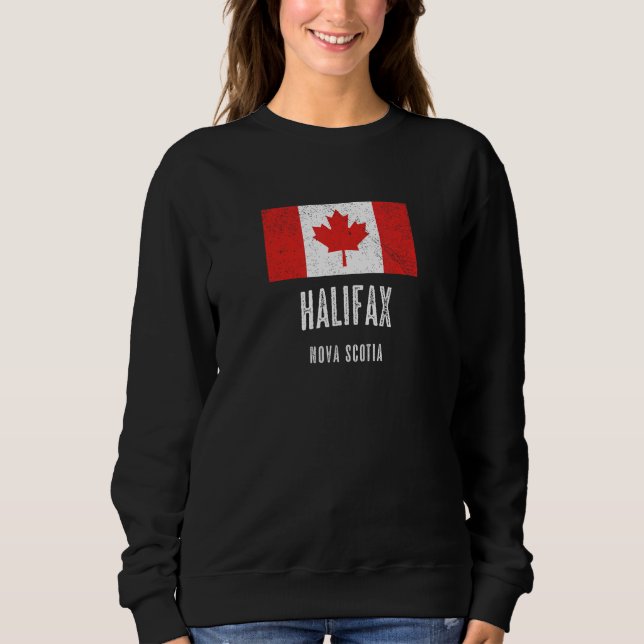 Moletom Cidade de Halifax - Canadá Flag Souvenir - (Frente)