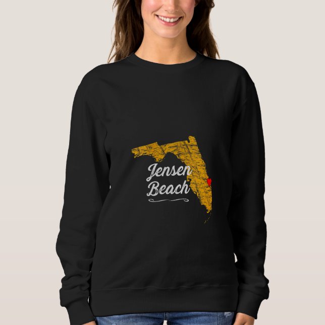 Moletom Cidade De Mulheres De Jensen Beach Flórida Fl Merc (Frente)