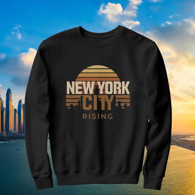 Moletom Cidade de Nova York & o Sol Nascente (Criador carregado)