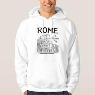 Moletom Cidade de Roma Itália Cidade Cityscape Skyline Fun
