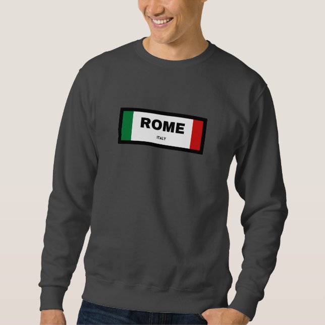 Moletom Cidade de Roma nas Cores de Bandeira italianas (Frente)