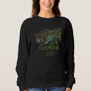 Moletom Cidade do Luxemburgo Luxemburgo lembrança para hom