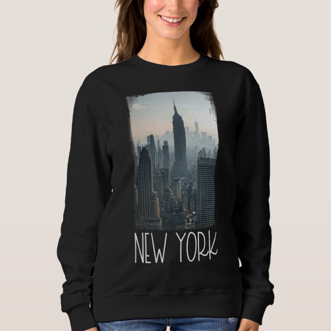 Moletom Cidade Ny do Skyline de Nova Iorque (Frente)