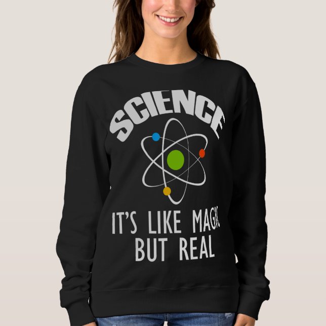 Moletom Ciência É como Magia, mas Geek de Ph (Frente)