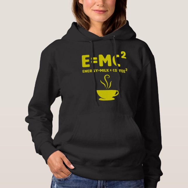Moletom Ciência Emc2 Café Energia Leite Nerd Física (Frente)
