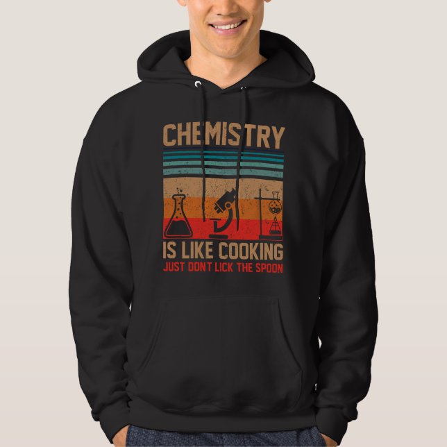 Moletom Ciência Química É Como Cozinhar Só Não Lamber  (Frente)