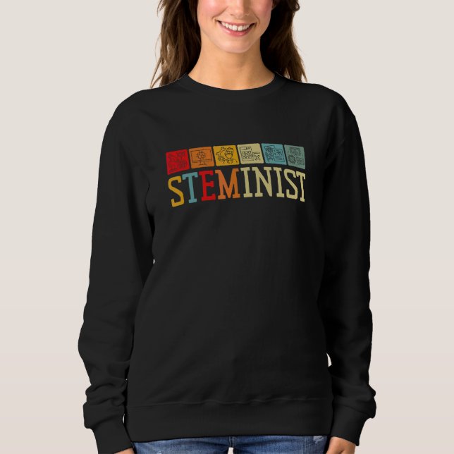 Moletom Ciência Tecnologia Engenharia Matemática STEM Femi (Frente)