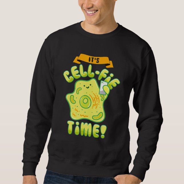 Moletom Cientista Célula Humor Celular Sua Célula Enche Te (Frente)