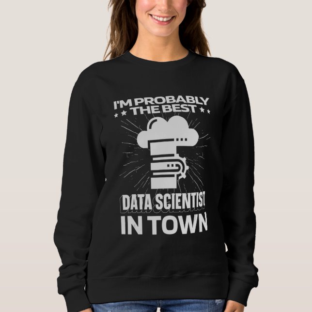 Moletom Cientista de Dados Engenheiro de Servidores Empres (Frente)