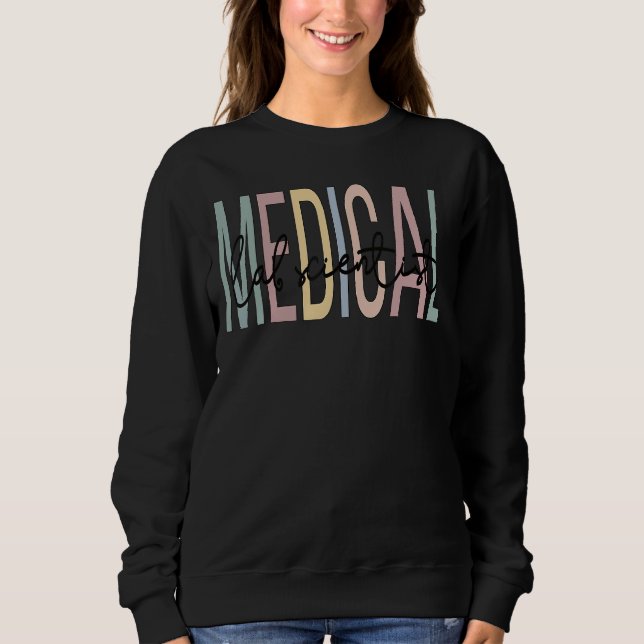Moletom Cientista do laboratório médico Boho Med Lab Cient (Frente)