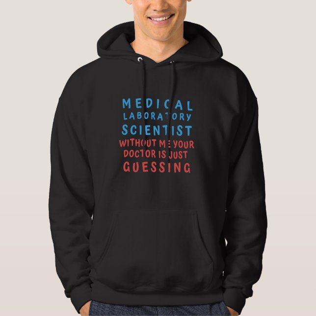 MOLETOM CIENTISTA DO LABORATÓRIO MÉDICO SEM MIM SEU DOC (Frente)