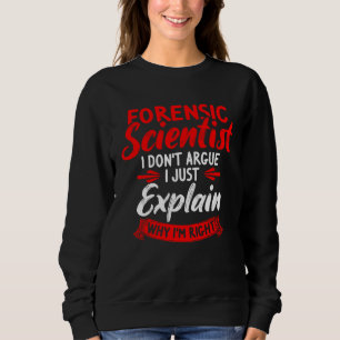Moletom Cientista Forense Investigador de Cena de Crime &