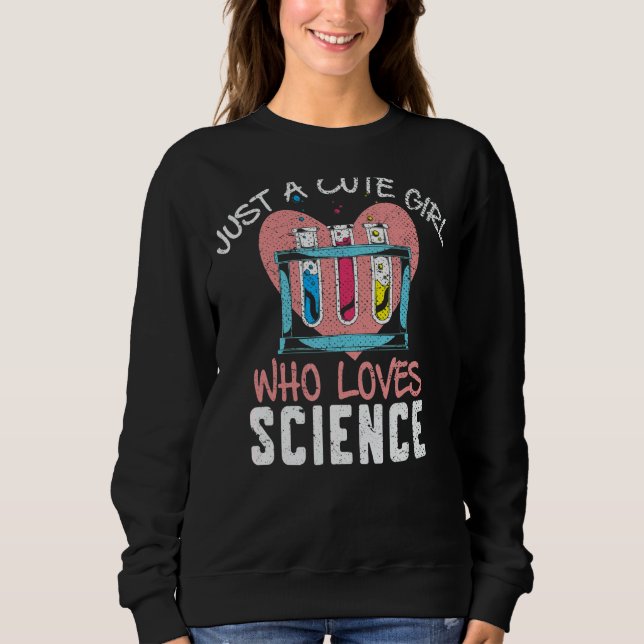 Moletom Cientista Science Girls Women Chemistry Lab Scienc (Frente)