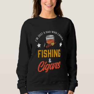 Moletom Cigarro Fumador Pescador Padre Cigar Fumando Peixe
