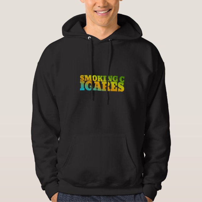Moletom Cigarros Fumantes Concebidos Com Cores Da Natureza (Frente)