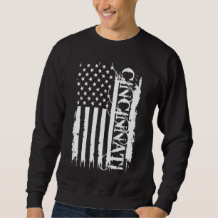 Moletom Cincinnati Estados Unidos se afundou com bandeira