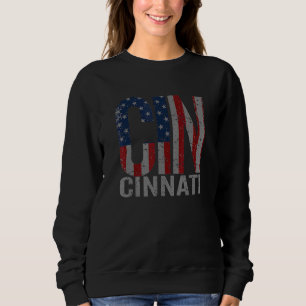 Moletom Cincinnati Ohio Patriots Memots Day Usa Flag Cin