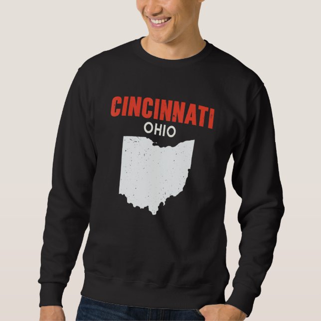 Moletom CINCINNATI Ohio USA State America Travel Ohioan (Frente)