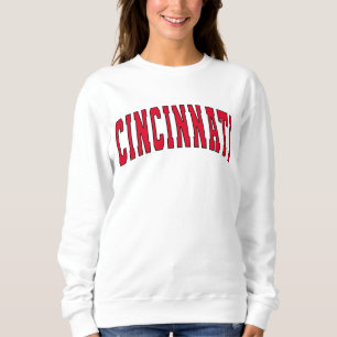Moletom Cincinnati Ohio Vintage Varsity College Style Swea