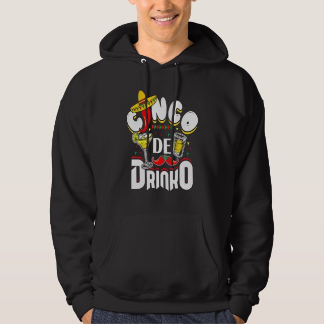 Moletom Cinco De Drinko México Cinco De Mayo Bebendo 1 (Frente)