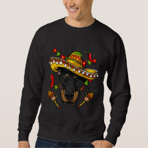 Moletom Cinco de Mayo Dobermann Men Women Kids Sombrero