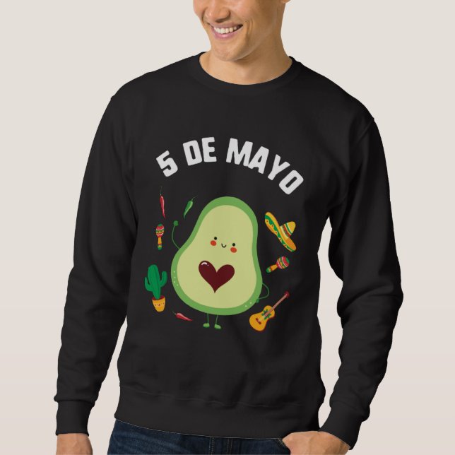 Moletom Cinco De Mayo Guacamole Avocado Fiesta Mexican Som (Frente)