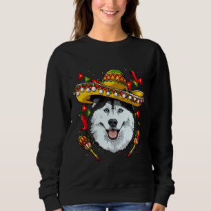 Moletom Cinco de Mayo Husky Siberiano Homens Mulheres Cria