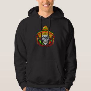 Moletom Cinco De Mayo Mexicano Cross Sunglass Skull Musta