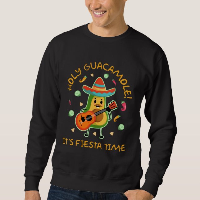 Moletom Cinco de Mayo  Molho Sagrado É Hora da Festa (Frente)