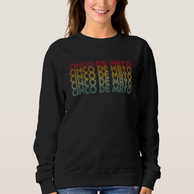 Moletom Cinco de Mayo - Retro Mexicano (Frente)