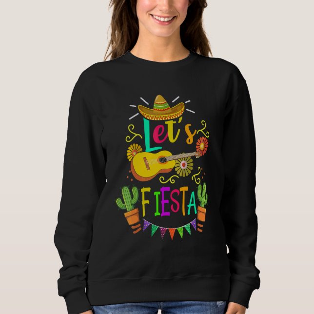 Moletom Cinco De Mayo, Violão Mexicano Cactus (Frente)
