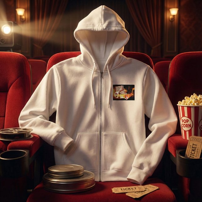 Moletom Cinematic Film Reel and Clapperboard (Criador carregado)