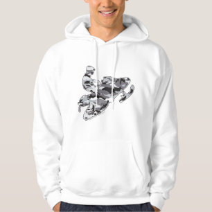 Moletom Cinza Camouflage Snowmobile