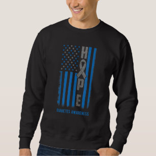 Moletom Cinza E Fita Azul Esperam Que A Bandeira Dos Eua A
