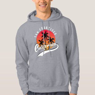 Moletom Cinza San Francisco Retro Hoodie
