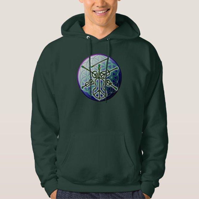 Moletom Círculo celta da paz do Bluegrass hoody (Frente)