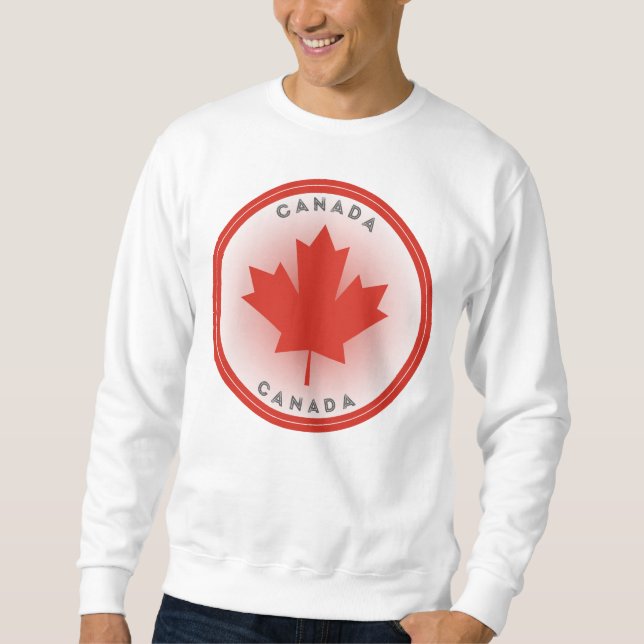 Moletom Círculo da Folha de Bordo do Canadá (Frente)