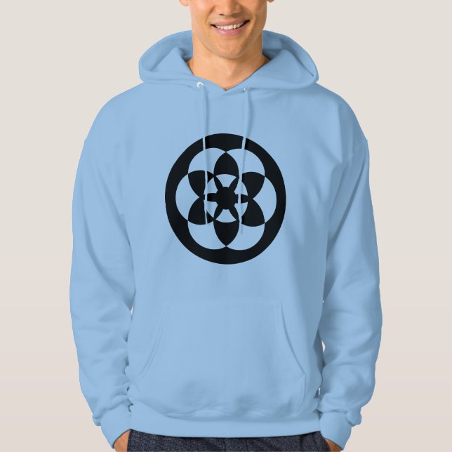 Moletom Círculo de Corte 01 - Preto (Frente)