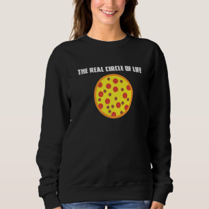 Moletom Círculo De Vida Engraçado Pizza Pizza Comidas Redo