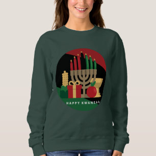 Moletom círculo Kwanzaa feliz
