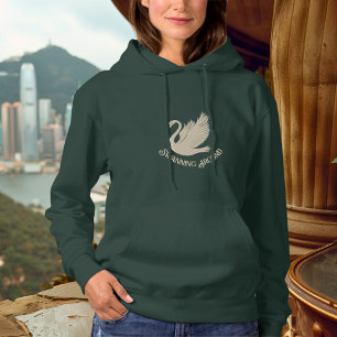 Moletom Cisne – Cisne elegante dourado de champanhe