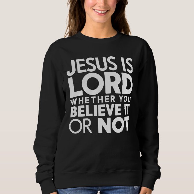 Moletom Citação Cristã Jesus é o Senhor (Frente)