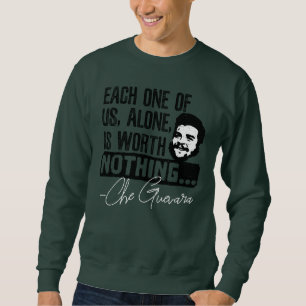 Moletom Citação de Che Guevara - Cada um não vale nada