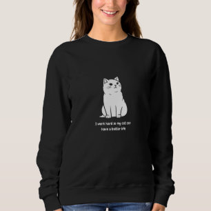Moletom Citação de Gato Funcional