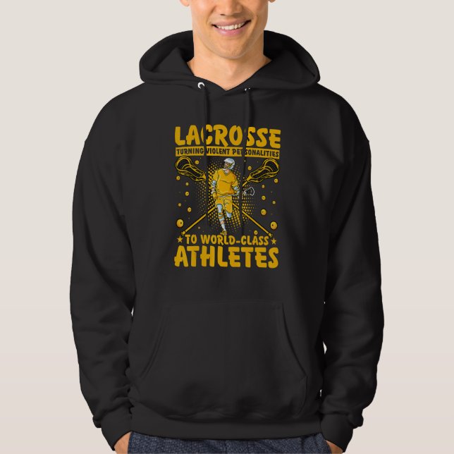 Moletom Citação de jogador de Lacrosse Lax 5 (Frente)