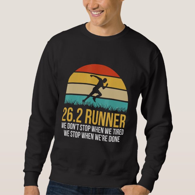 Moletom Citação De Maratona Para Um Runner 26 (Frente)